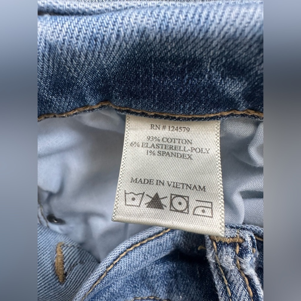 Women’s Sneak Peek High Rise Cropped Raw Hem Jeans - size 9/W29 - Picture 6 of 6